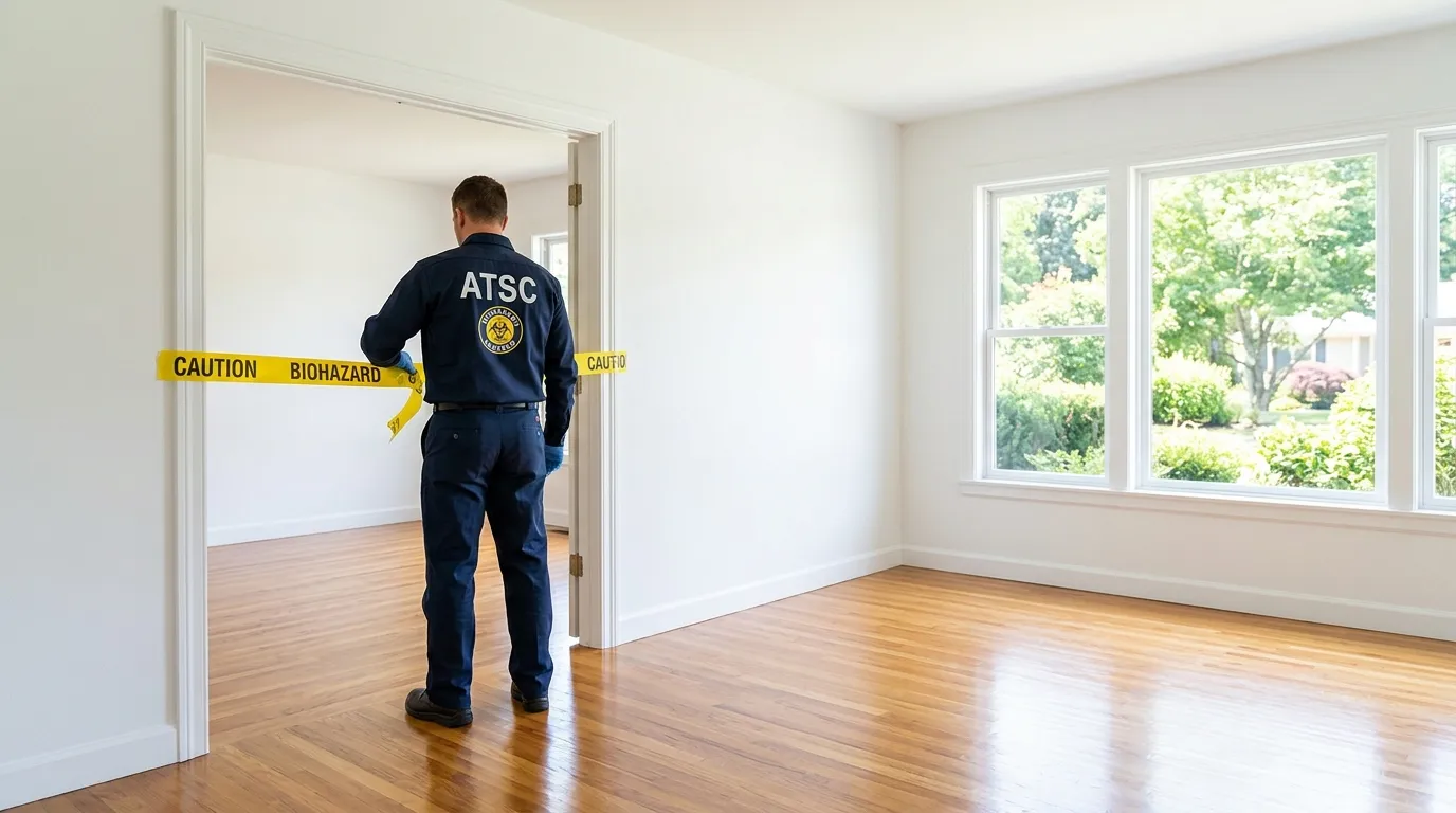 Certified biohazard cleanup crew performing Decomposition Cleanup in Mountain View